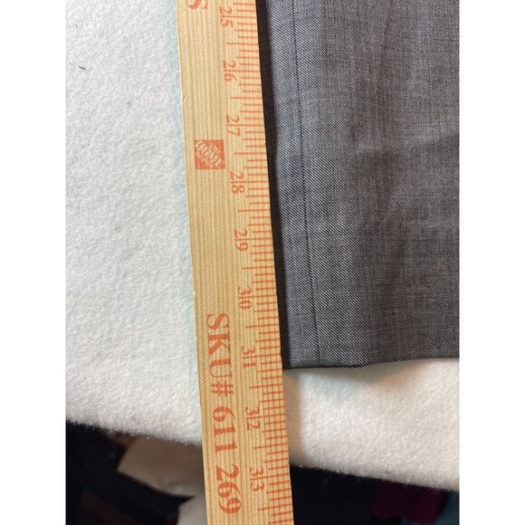 Merona Mens Gray Dress Pants Waist 36x34 (100/ wool) - Picture 3 of 9